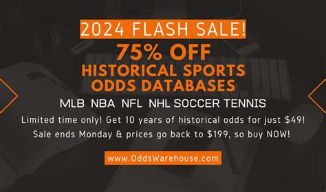 Historical Sports Odds & DFS Databases .